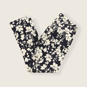 Seven 7 Black & White Floral Skinny Jeans 4